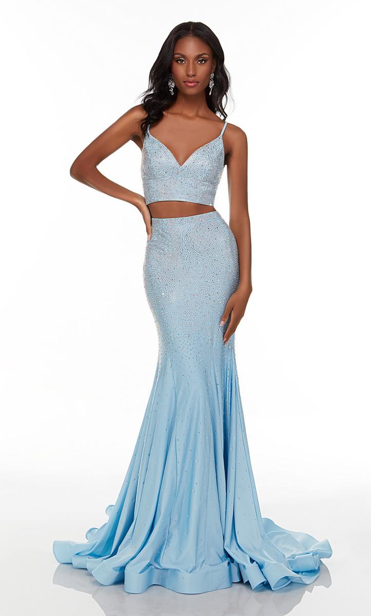 Alyce Paris Glacier Blue 61188 Size 10