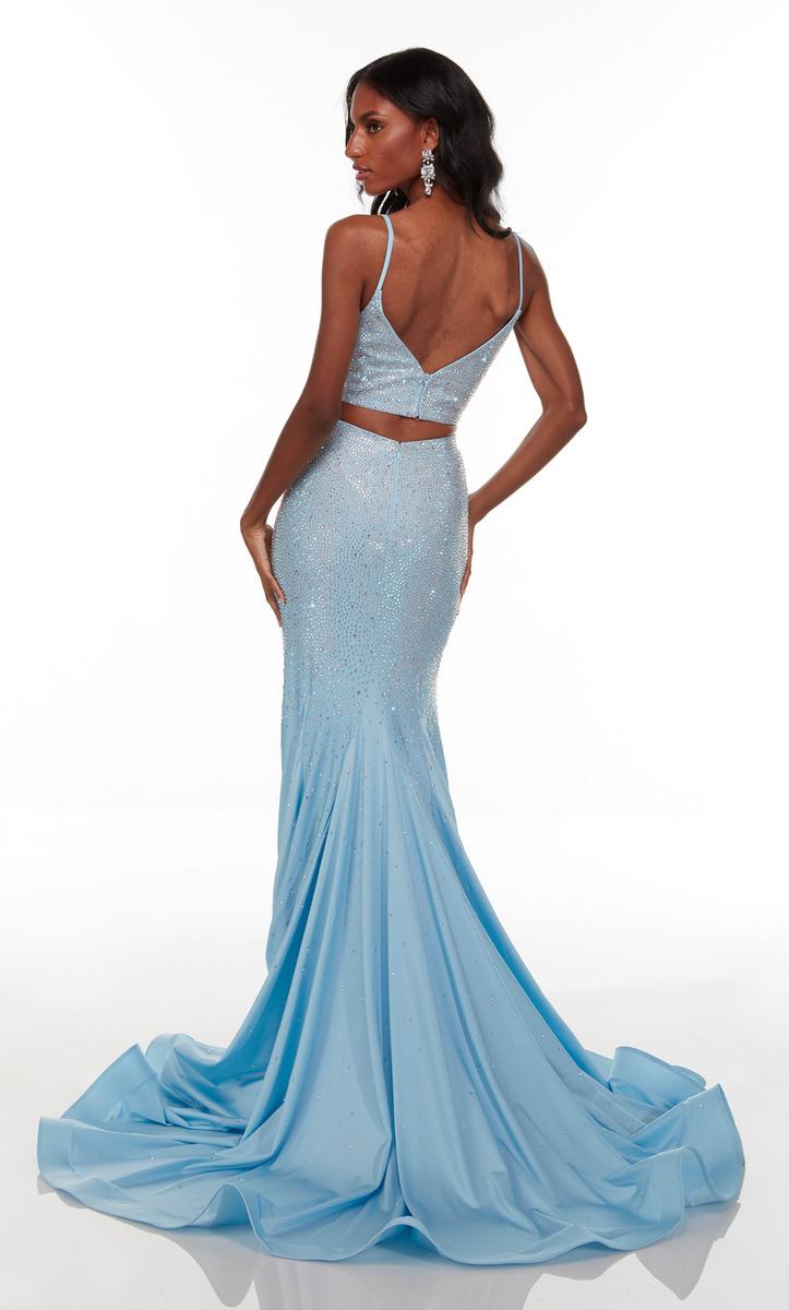 Alyce Paris Glacier Blue 61188 Size 10