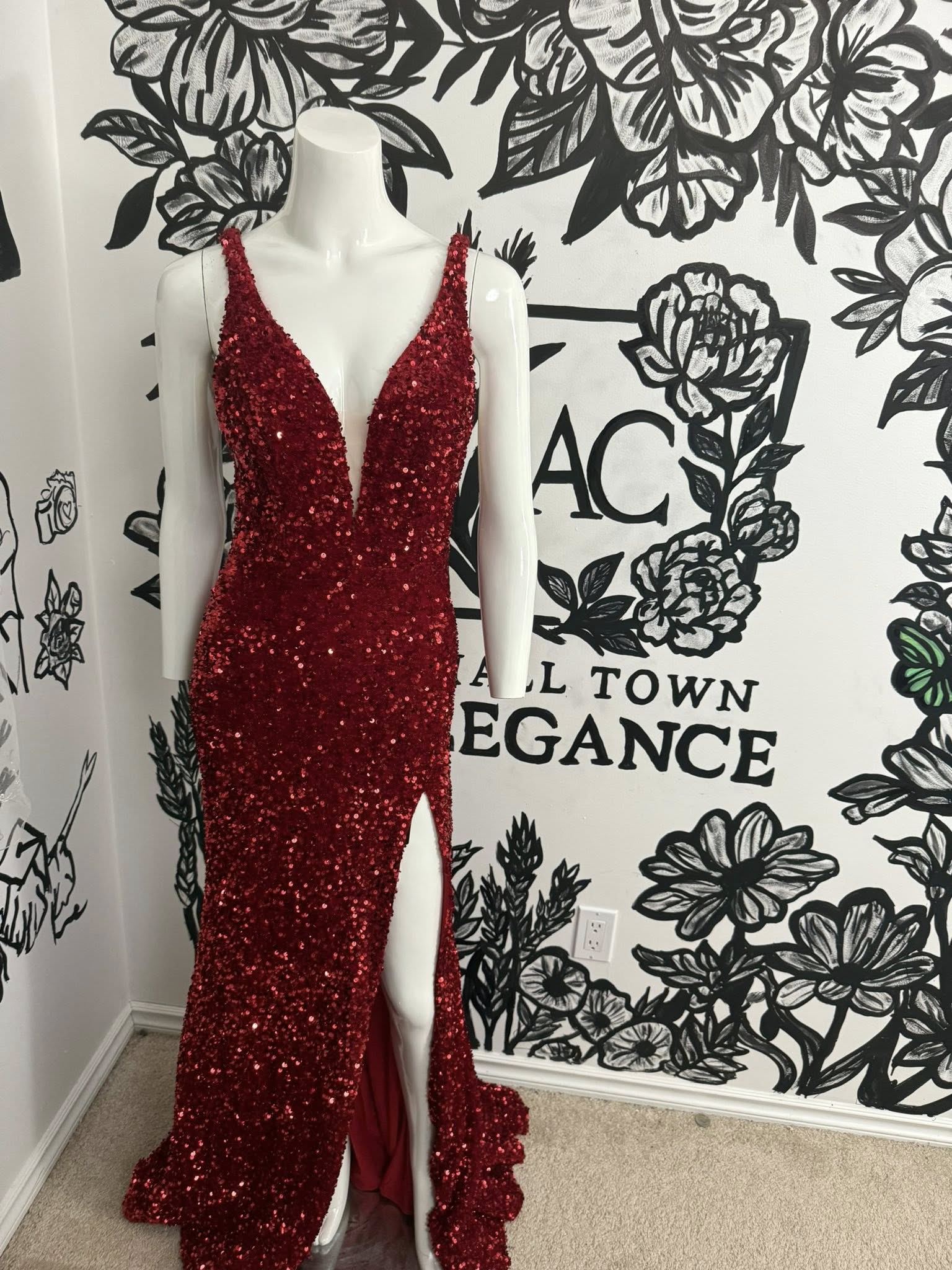 Amarra Red 88567 Size 4