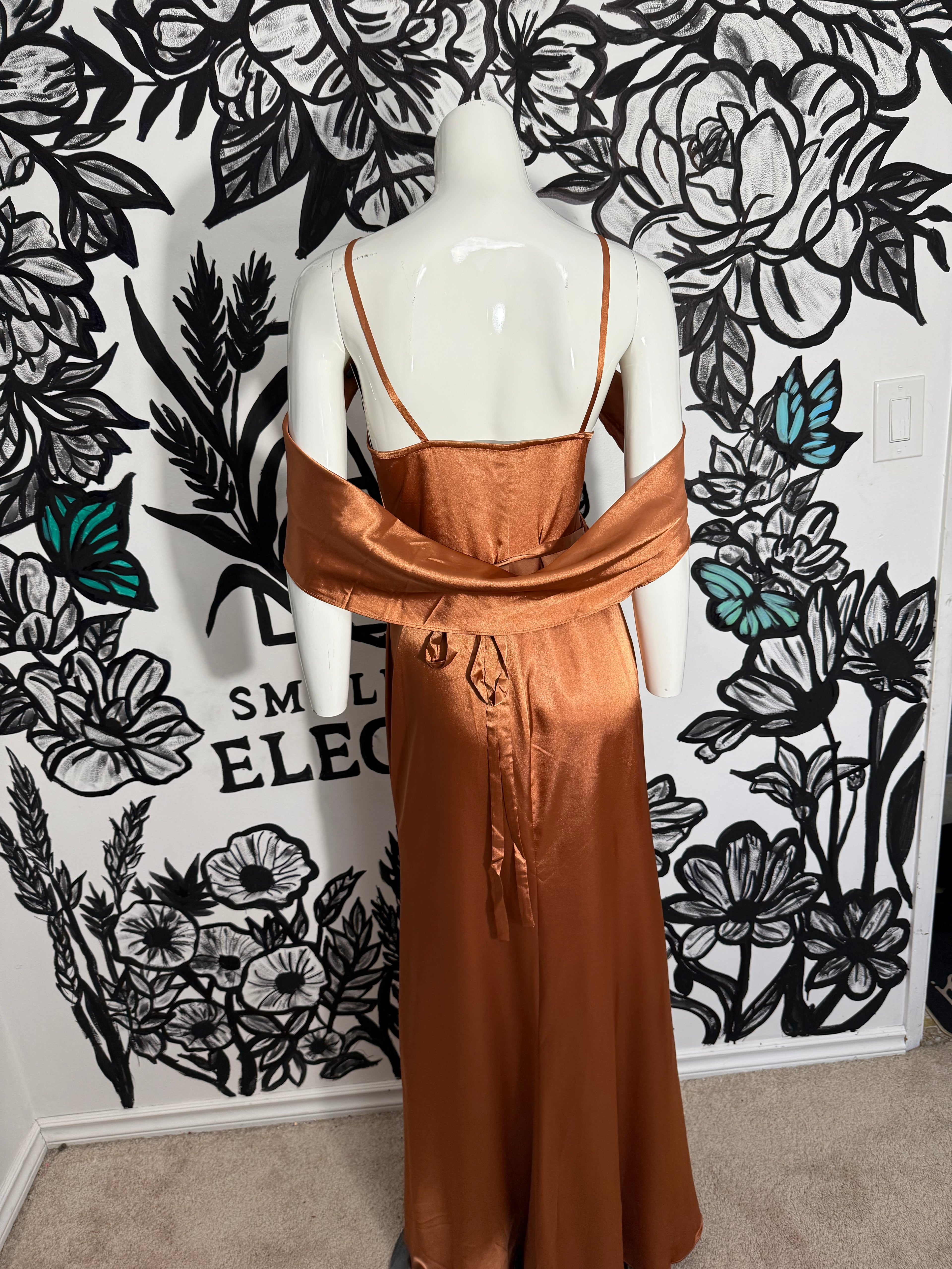 August Burn Wrap Dress Size S